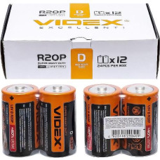 батарейка Videx R20  1x2 в кор.  (24/288)