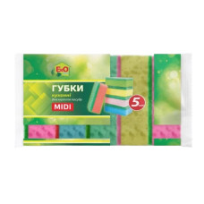 губка кухонна EkOplus Midi набір 5шт.  10007  (100)