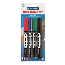 набір маркерів Centropen 8566/04  4кол. на бліст.  (10/100)
