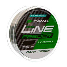 волосінь Flagman S-Canal Feeder Dark Green 135м. 0,20мм.  SCFL13520