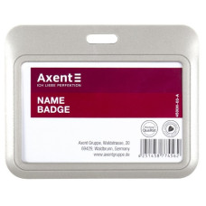 бейдж Axent слайдер горизонтальний сірий 85х54мм.  4500Н-03-А  (5/200/1200)