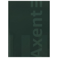 зошит А4 Axent One color зелений 96арк., тв. обкл., клітинка  8426-1-А  (10)