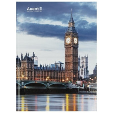 зошит А4 Axent City, London 96арк., тв. обкл., клітинка  8425-5-А  (10)