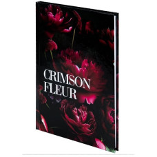 блокнот Axent Crimson fleur А5, 96арк., тв. обкл., блок клітинка  8459-4 А  (1/20)