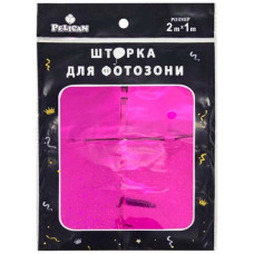 шторка для фотозони Pelican 1х2м. "Квадрат голограма" фуксія  872239  (10/300)