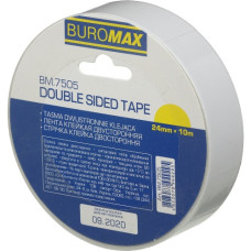 стрічка клейка Buromax двостороння 24мм./10м.  ВМ.7505  (1/72)