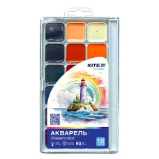фарби акварельні Kite Classic 18кол.  К-066  (12)