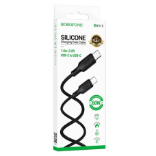 кабель Borofone Lenny silicone Type-C to Type-C 1м.  BX113