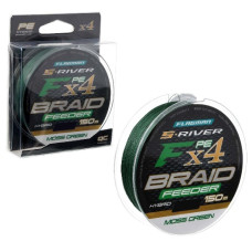 шнур Flagman S-River PE Braid Hybrid F4 Feeder 150м. Moss Green 0,16мм.  SRBH150-016