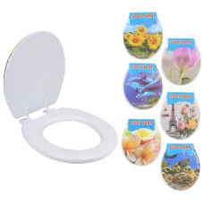 сидіння для унітазу з кришкою м'яке 17"  R40136  (12)