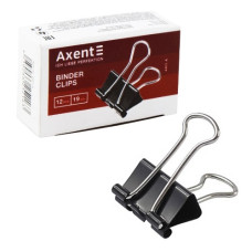 біндер Axent чорний 19мм.  4401-А  (12/144/3600)