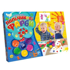 набір д/творч. Danko toys "Пальчикові фарби "Моя перша творчість" 7кол.  РК-01-01,02  (12)