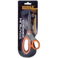 ножиці Scholz 18см. Titanum, посилені прогумовані ручки  4262  (12/144)