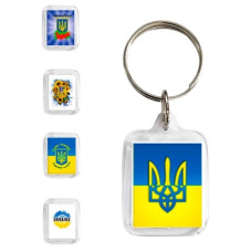 брелок акриловий 3х2,4см. "Україна єдина"  784100  (5)