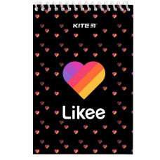 блокнот Kite на спіралі, пласт. обкл., А6/48арк., без лін.  LK22-196  (1/20)