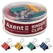біндер Axent кольоровий 19мм. в пл. тубі  4409-А  (12/144/1152)