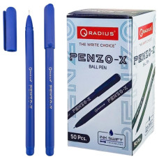 ручка Radius Penzo-X кульк. масл. синя 0,5мм., довжина письма 1000м.  (50/500/2000)