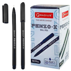 ручка Radius Penzo-X кульк. масл. чорна 0,5мм., довжина письма 1000м.  (50/500/2000)