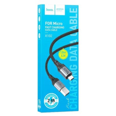 кабель Hoco USB to micro 1м. 2,4A nylon  X102