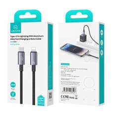 кабель Usams Type-C to Lightning 30W 0,25м.  US-SJ679