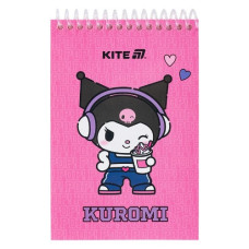 блокнот Kite на спіралі, пласт. обкл., А6/48арк., без лін.  HK25-196-2  (1/20)