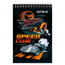 блокнот Kite на спіралі, пласт. обкл., А6/48арк., без лін.  HW24-196  (1/20)