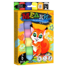 крейда кольорова Danko Toys Jumbo для асфальту  6кол.  MEL-01-04  (20)