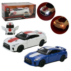 машинка Автопром мет. 14см. Nissan GT-R (R35) св., звук, відч. двері, в кор. 18х9х9см.  68469  (48)