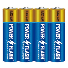 батарейка Power Flash Super Alkaline LR 03  1x4 в кор.  (40/1440)