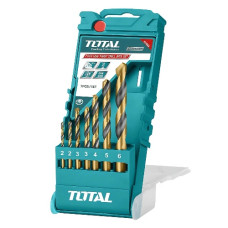набір свердел спіральних Total HSS 7шт., 2-6мм. в пл. кейсі  TACSD0075