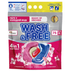 капсули для прання Wash&Free  75шт. Магія орхідей