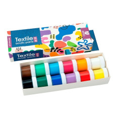 фарби акрилові Arteo Colors 12кол.х10мл. для розпису тканин  322113004