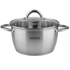каструля Ringel Bonn нержав. зі скляною кришкою 22см. 4,7л.  RG-2003-22  (4)