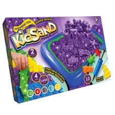 набір д/творч. Danko toys "Кінетичний пісок KidSand" 1600гр. + пісочниця  KS-02-01  (5)