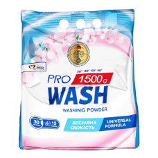 пральний порошок Pro Wash Весняна свіжість  1500гр.