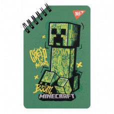 блокнот YES 95х145мм. 60арк."Minecraft", подвійна спіраль, лінія  151758  (30/60)