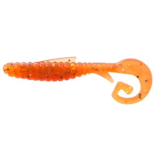 принада їстівний силікон Angry Baits Twister Fishy Worm 2" Caramel UV, 10шт./уп.  IS0015