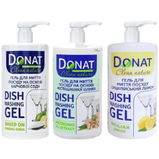 засіб для миття посуду Donat Clean Nature 1000мл. (в ас-ті)