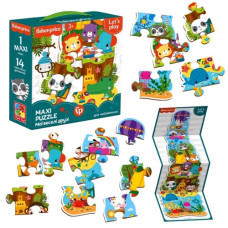 максі пазли "Fisher-Price. Мої веселі друзі" Vladi Toys  VT1711-10