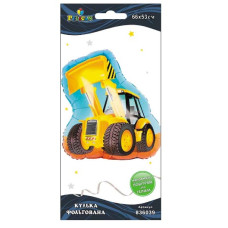 кулька фольгована Pelican Бульдозер жовтий 66см.  836039