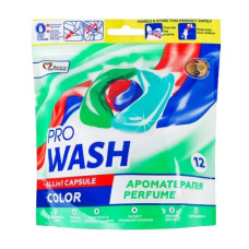 капсули для прання Pro Wash Color 12шт.