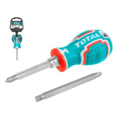 викрутка Total міні 2в1 (РН2/SL6*75мм.)  ТНТ250216