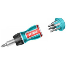 викрутка Total реверсивна 8в1, 120мм., CrV  TACSDS1726