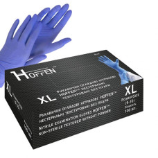 рукавиці медичні нітрилові Hoffen blue, 3,3гр.  XL  (50/500)