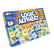 пазли-асоціації розвиваючі "Logic Alphabet" англ/укр. Danko toys   G-LoA-01-04  (12)