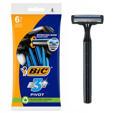 станок для гоління BIC 3 Pivot набір 6шт, ціна за набір