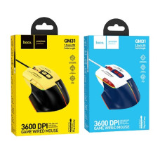 миша Hoco дротова Overlord luminous gaming wired mouse  GM31