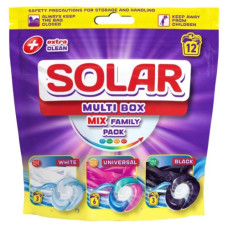 капсули для прання Solar Multi box 12шт. для білих, універсальних та темних речей