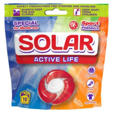 капсули для прання Solar Active Life 10шт. для мембранних тканин
