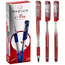 ручка Radius I-Pen кульк. масл. червона  (12/144/1728)